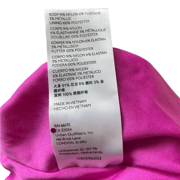 Urban Outfitters Dua Cowl Neck Purple Sequin Glitz Glam Bodycon Mini Dress - Picture 9 of 9